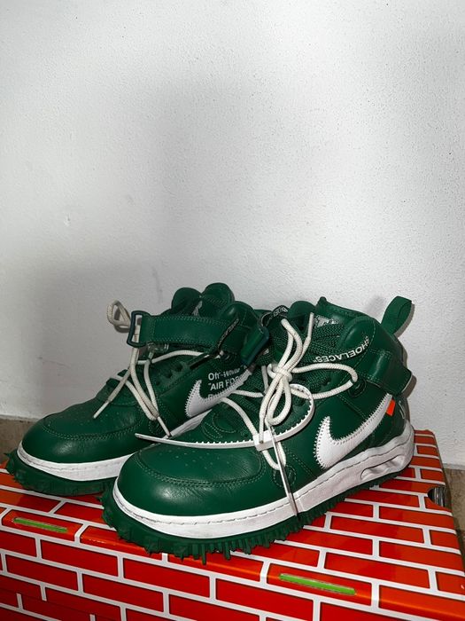 Air force 1 mid off-white pine green marimea 41