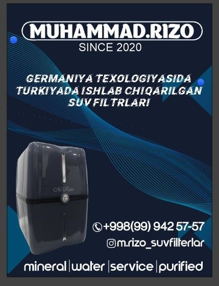 Suv filtir servis hizmatlari ustanofka bepul