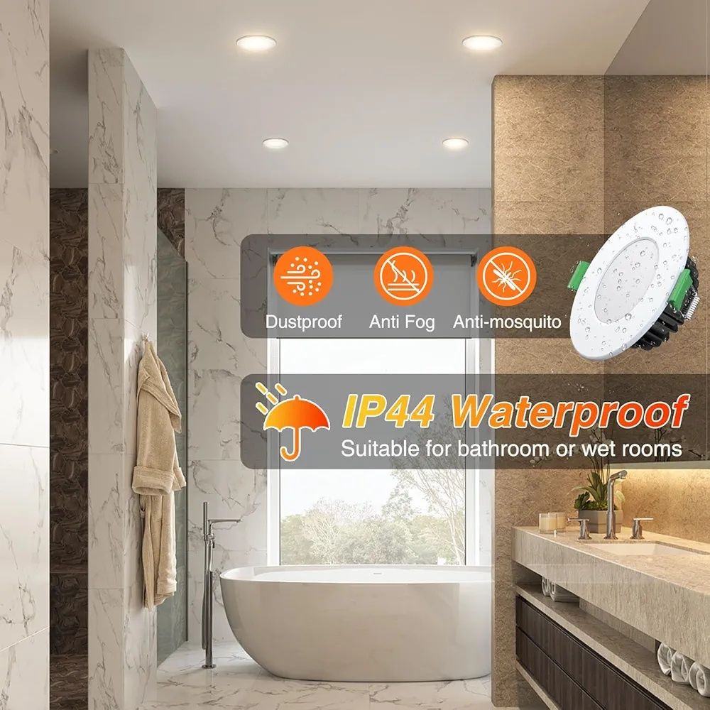 6 броя ALUSSO LED Downlight Тавани спот лунички 230V, 10W 3000K-5700K