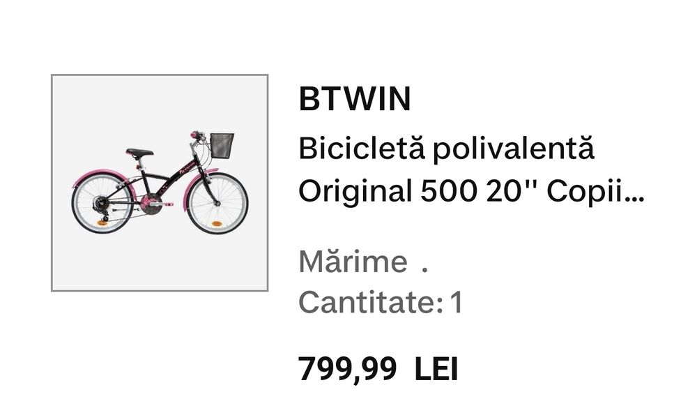 Bicicleta fetițe