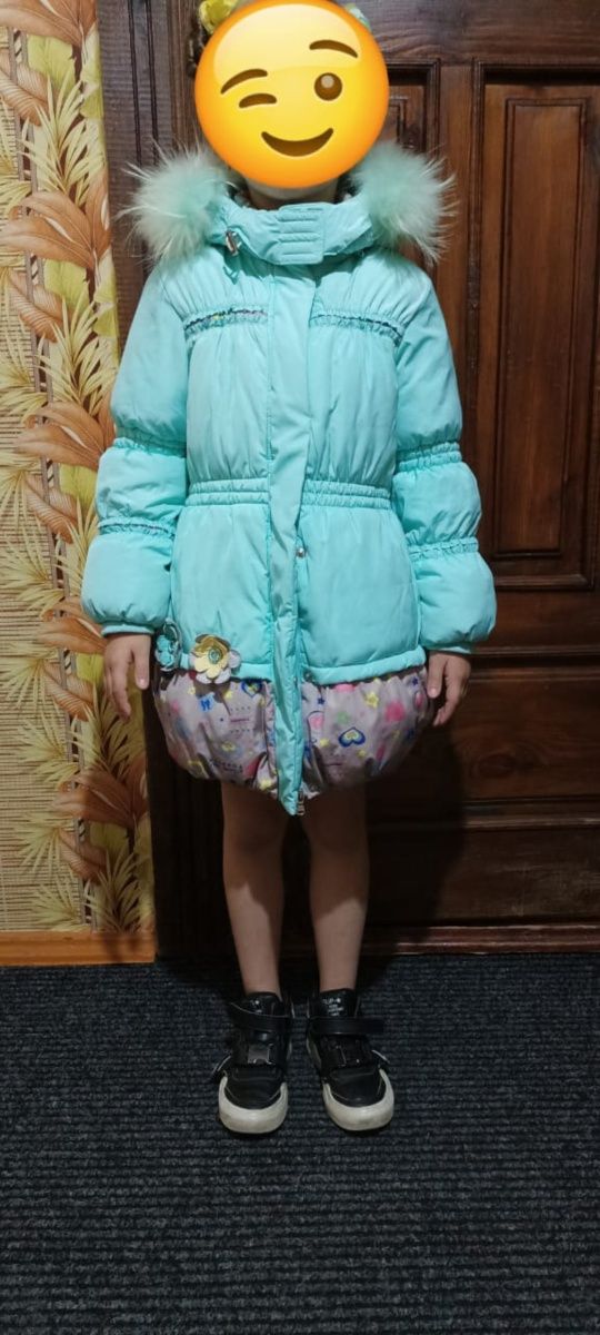 Детская куртка зимняя в хорошем состоянии