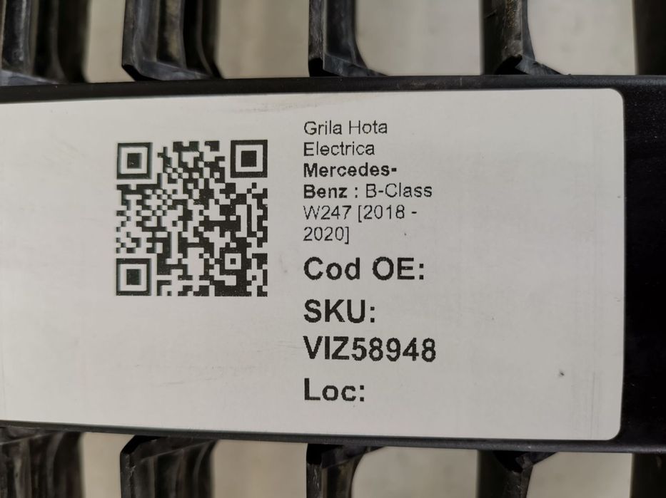 Grila Hota Electrica Mercedes-Benz  B-Class W247 2018 2019 2020 Origin