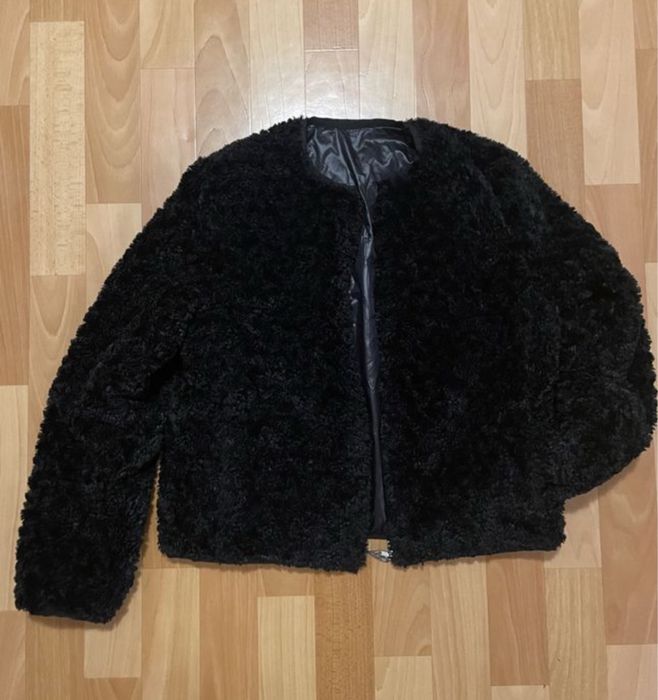 Шубка Тедди (бомбер) 48 размер двухсторонняя