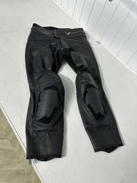 Pantaloni moto piele 48 hard protectii