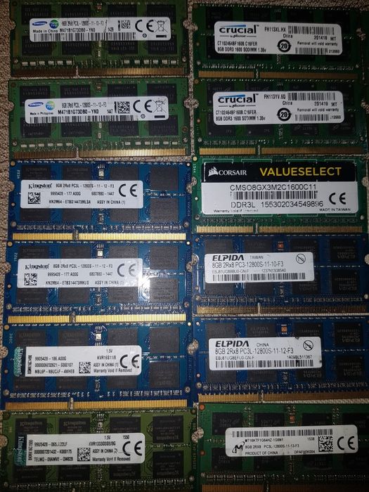 Kit memorie 2x4Gb 2x8Gb Ddr3 L laptop.. ieftin