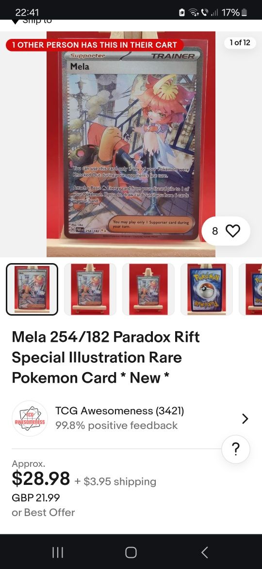 Pokemon - Mela 254/182 - Paradox Rift - Special Illustration Rare
