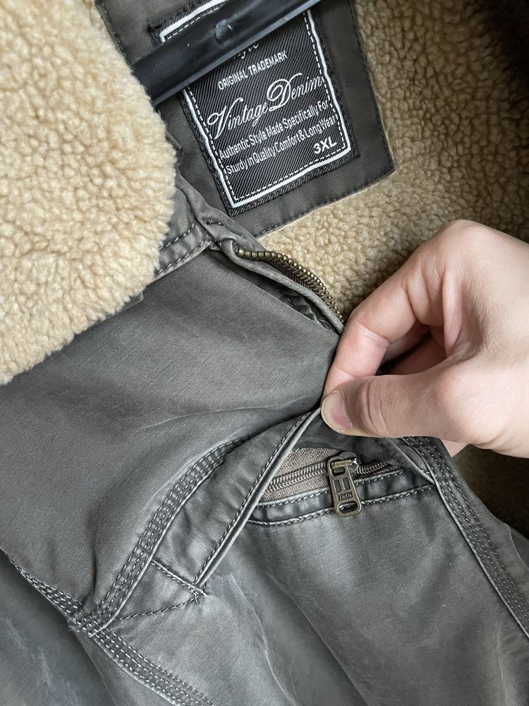Мъжко зимно яке Into Style - Vintage Denim