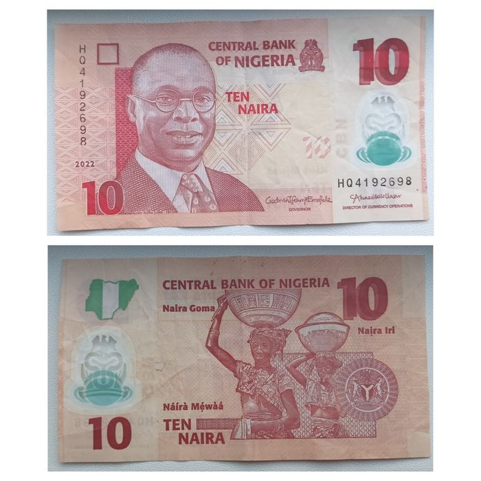 Set bancnote Naira din Nigeria