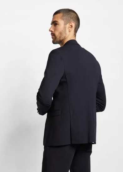 Sacou blazer slim 48 M premium Cinque lana tesatura fina navy