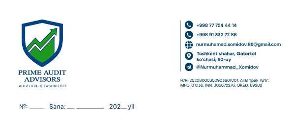 Общей аудит по заказу учредителя фирм