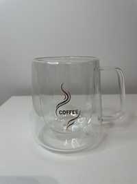 Чаша с двойно дъно с  надпис Coffee