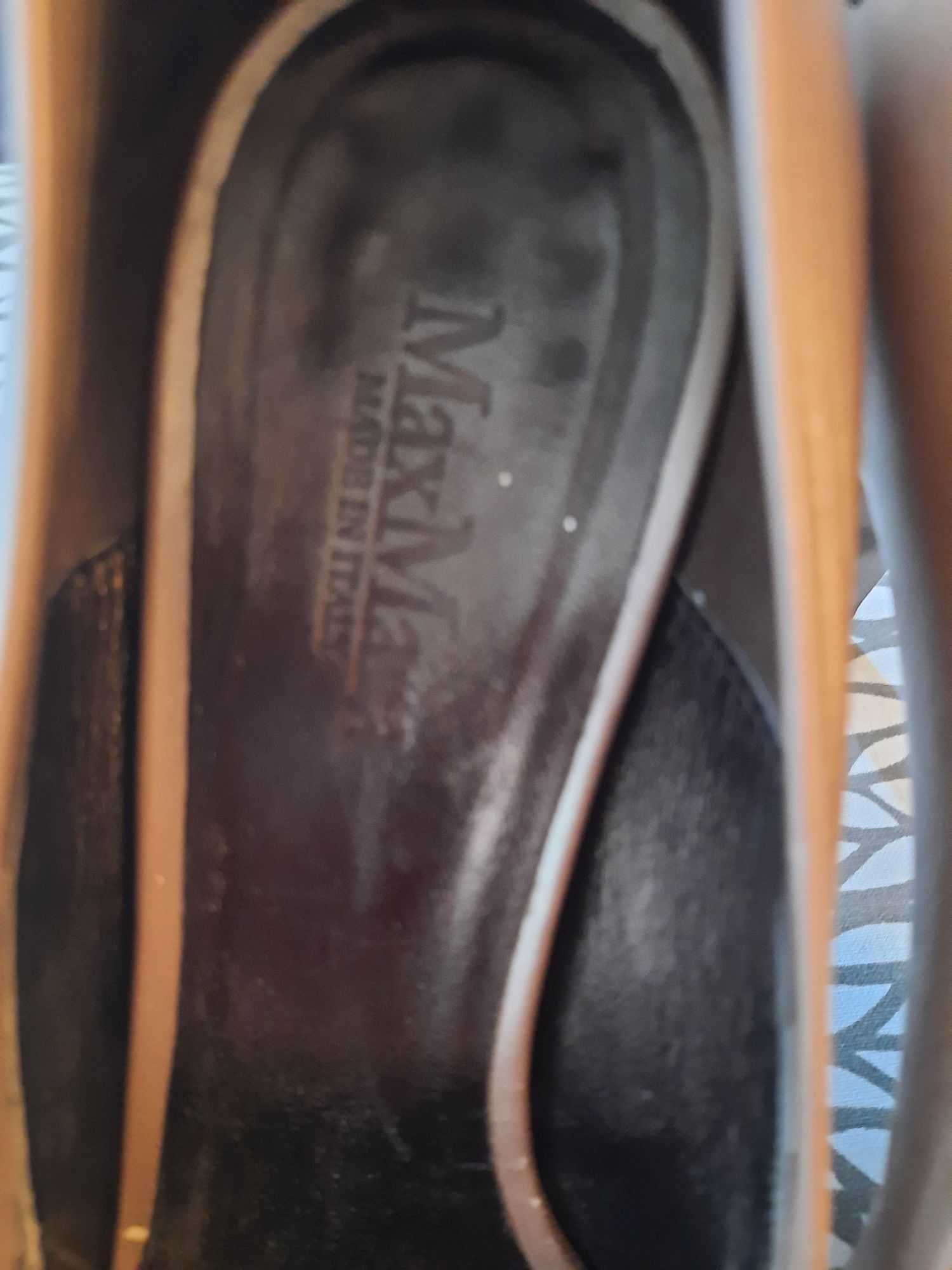 Кожени обувки на токчета Max Mara