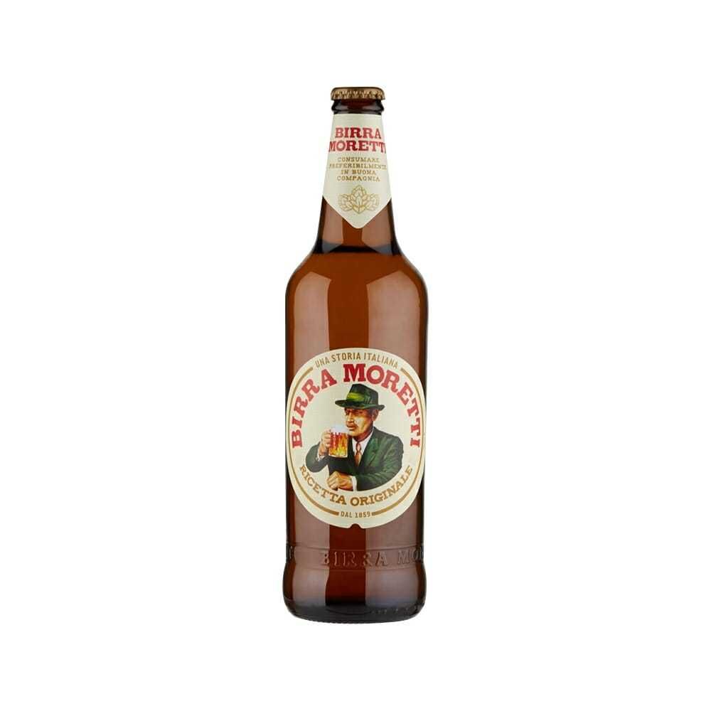 бира стъкло BIRRA MORETTI 4,6% алк. 660мл внос ИТАЛИЯ