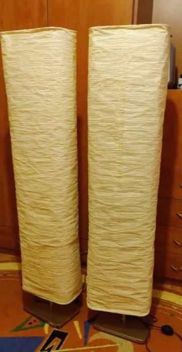 Lampadare IKEA, de podea, cu abajurul de hărtie (2 bucăți)