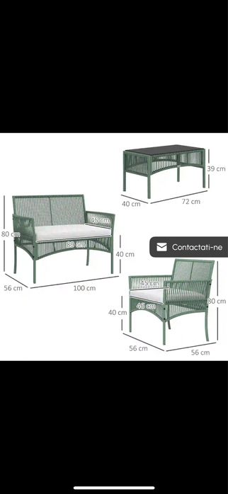 Set de gradina verde