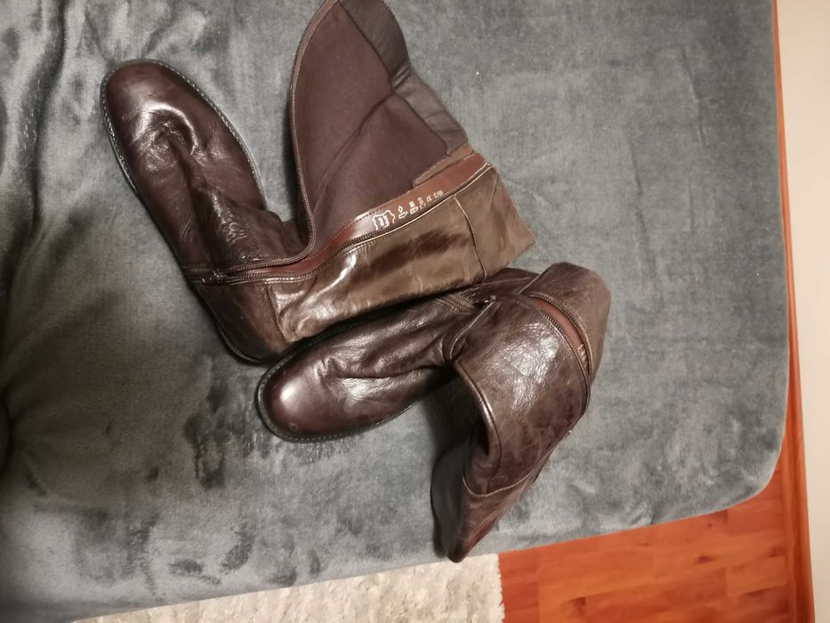 cizme piele naturala maro 39
