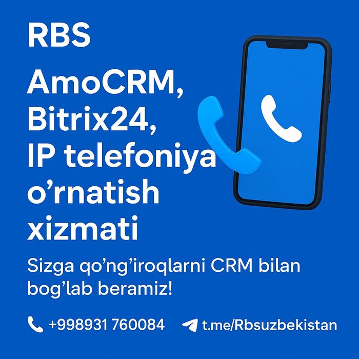 Ip telefoniya va crm
IP telefoniya va CRM integratsiya