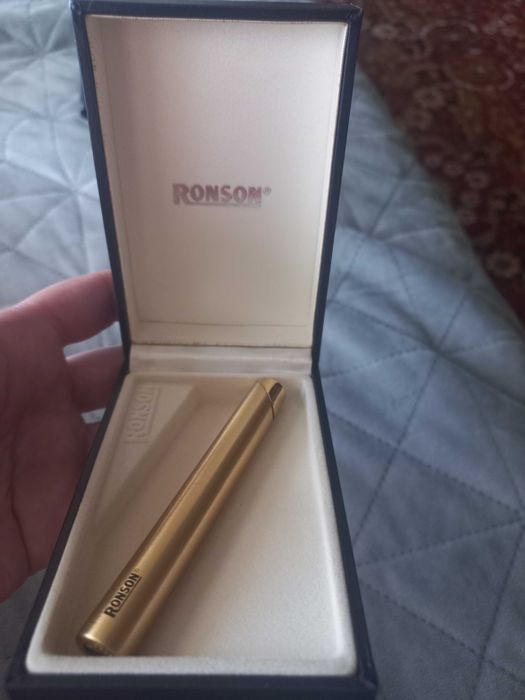 Запалка Ronson златна