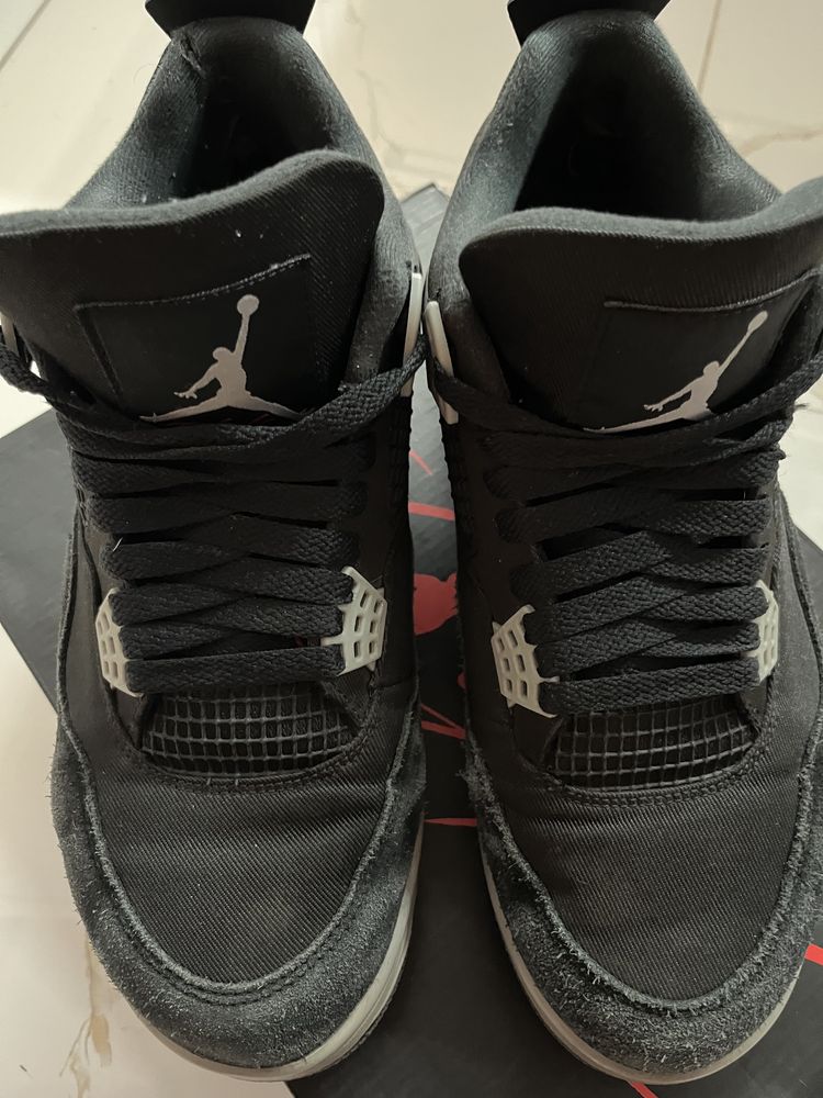 Jordan 4 Black Canvas