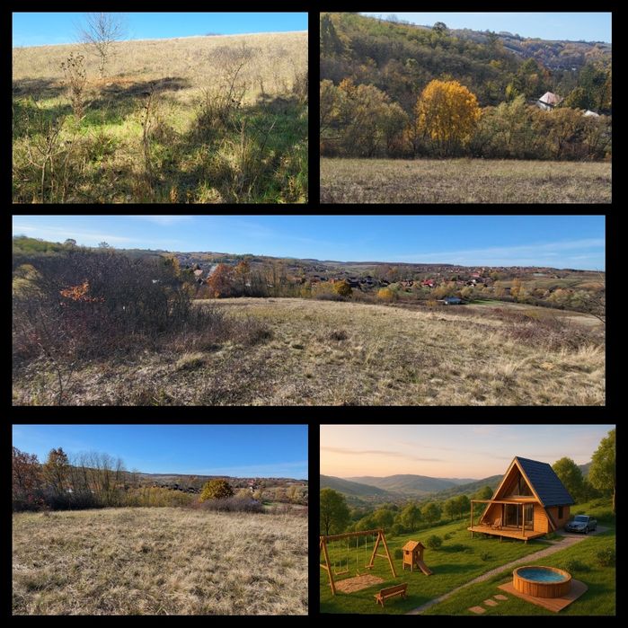 Teren eligibil fonduri EU,ideal căsuță/camping/livada bio1€/MP