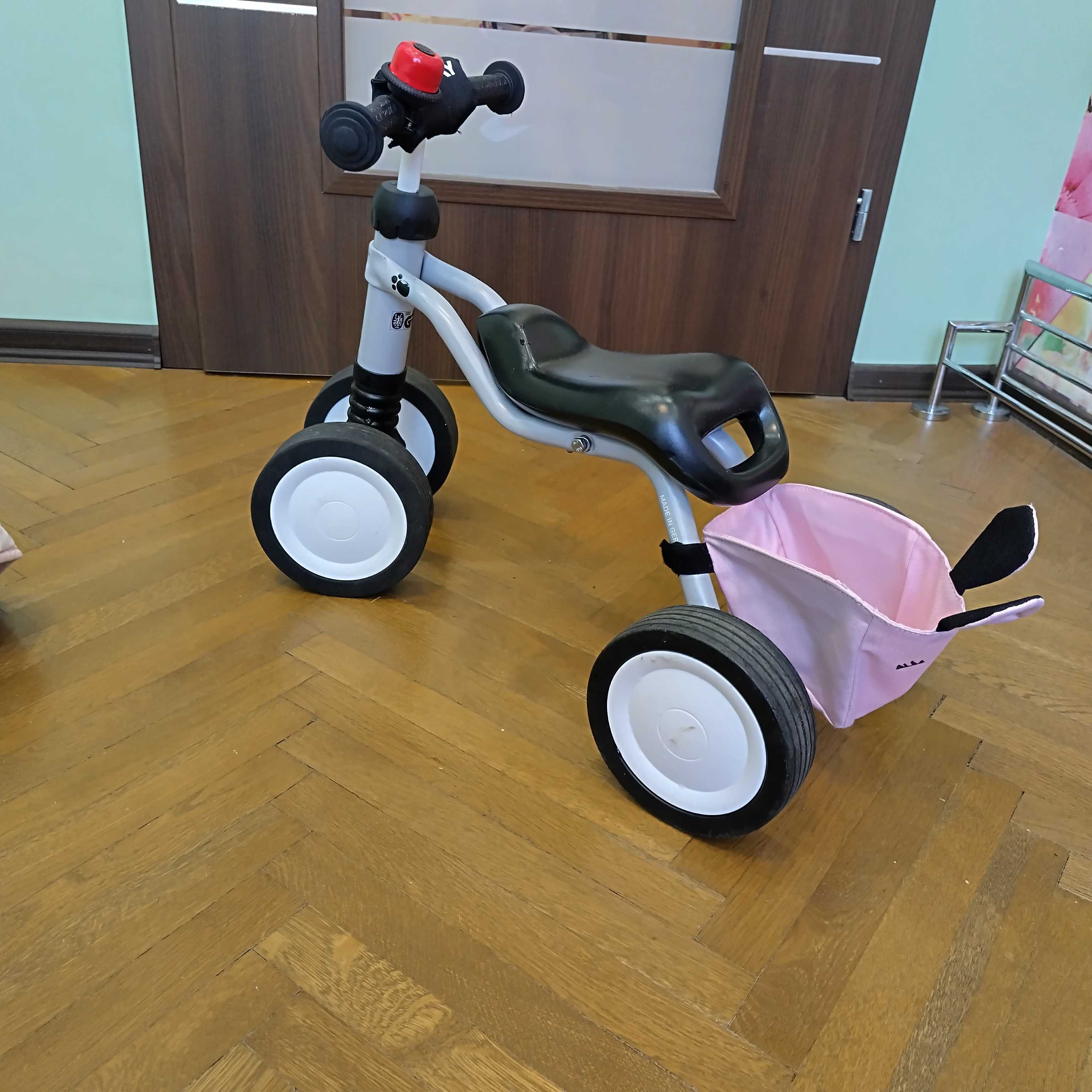 Четириколка Puky Wutsch със звънец и кошница за момиче 1.5+