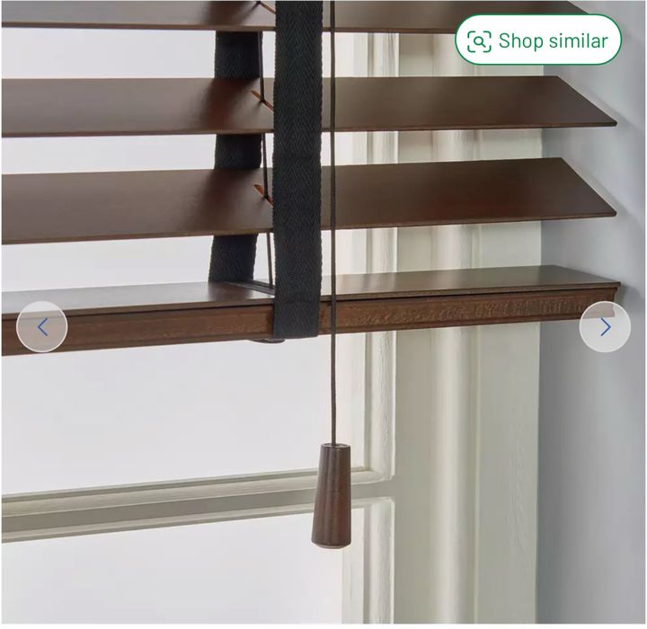 Jaluzea venețiene din lemn, maro închis, Habitat 120x160cm