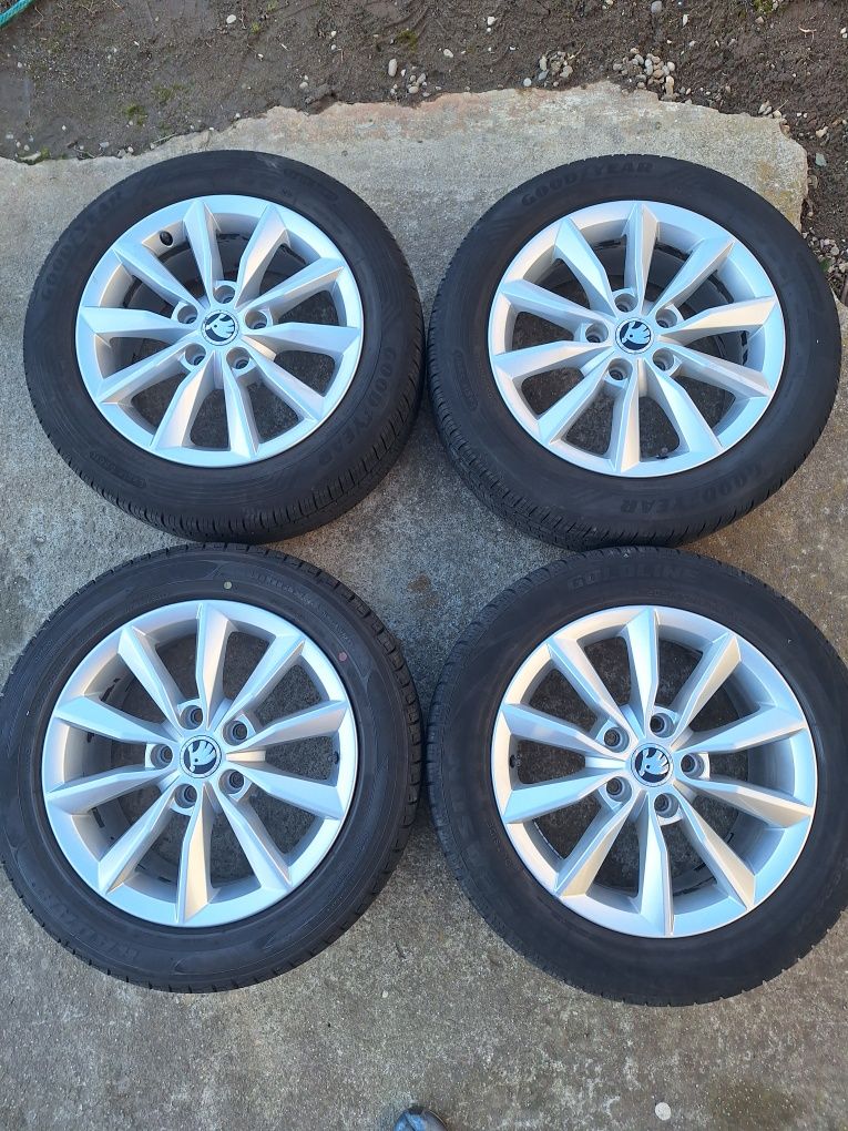 Jante aliaj usor originale Skoda Passat Seat5x112 6J Et 46  16"