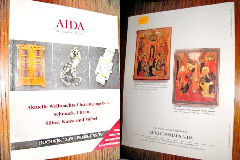 9316-Aida-Ceasuri si bijuterii Rolex, Cartier, IWC etc. Catalog Euro.