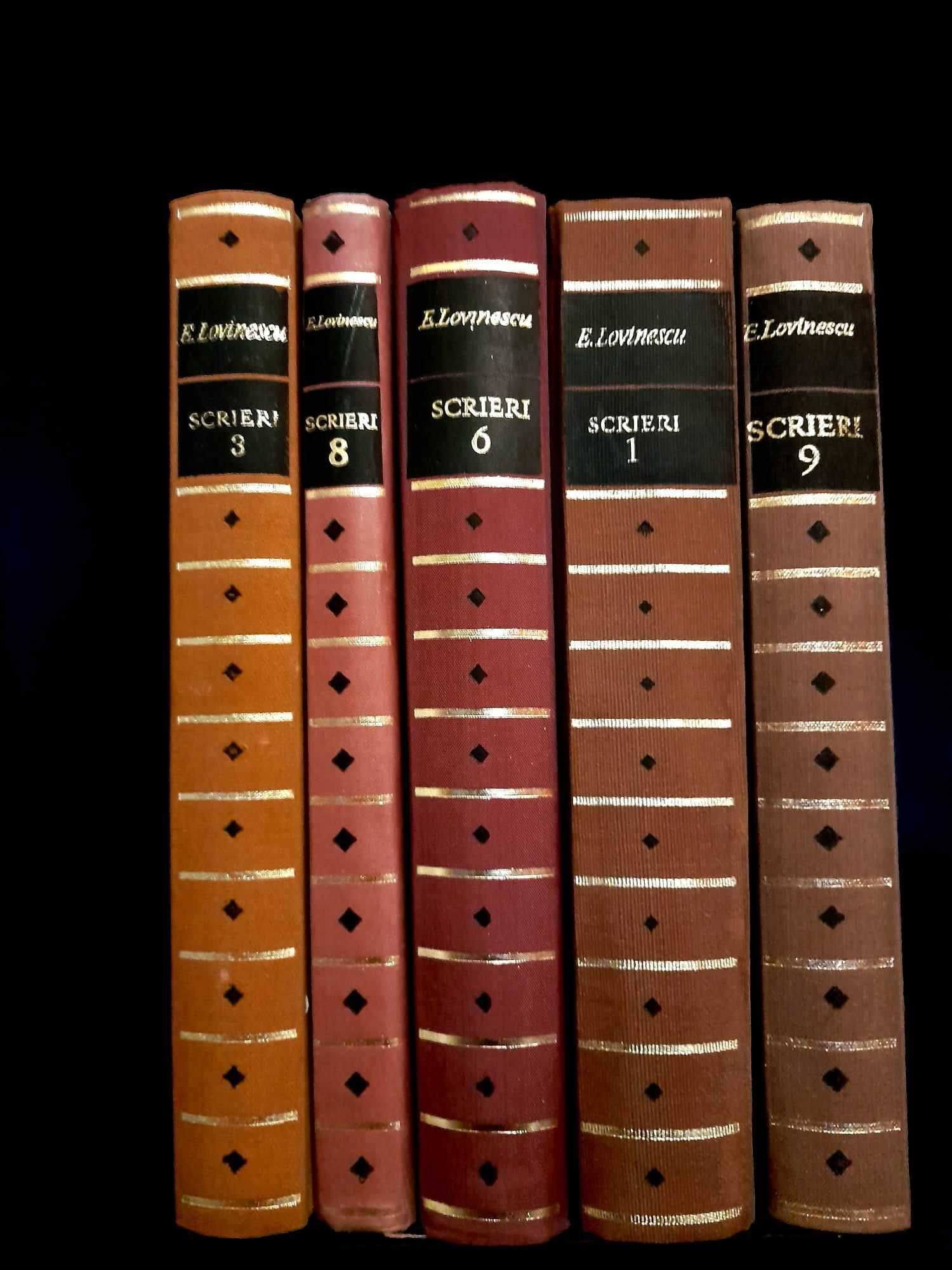 5 vol. Scrieri de E. Lovinescu, 6 Opere de L. Rebreanu.