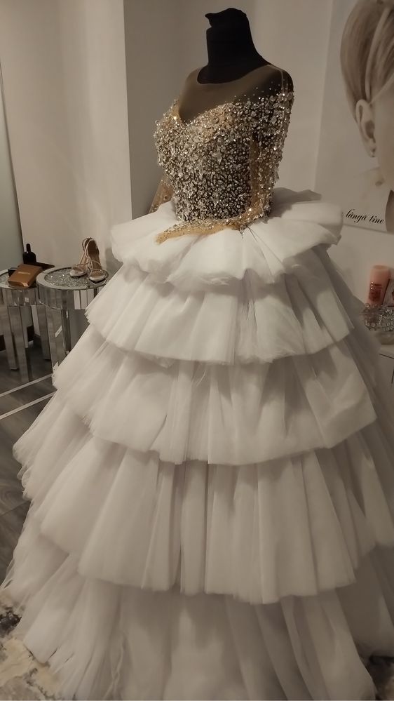 Rochie mireasa casa de moda Bianca Rusu (pret achitizie 2400€)