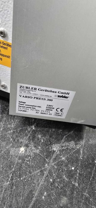 Cuptor Zubler Vario Press 300 tehnica dentara