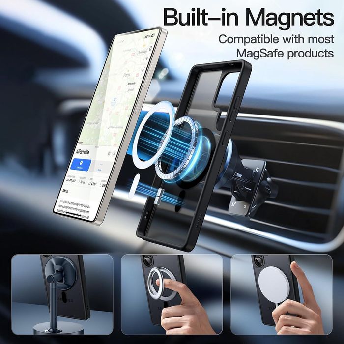 Матов magsafe кейс за samsung galaxy s25 ultra