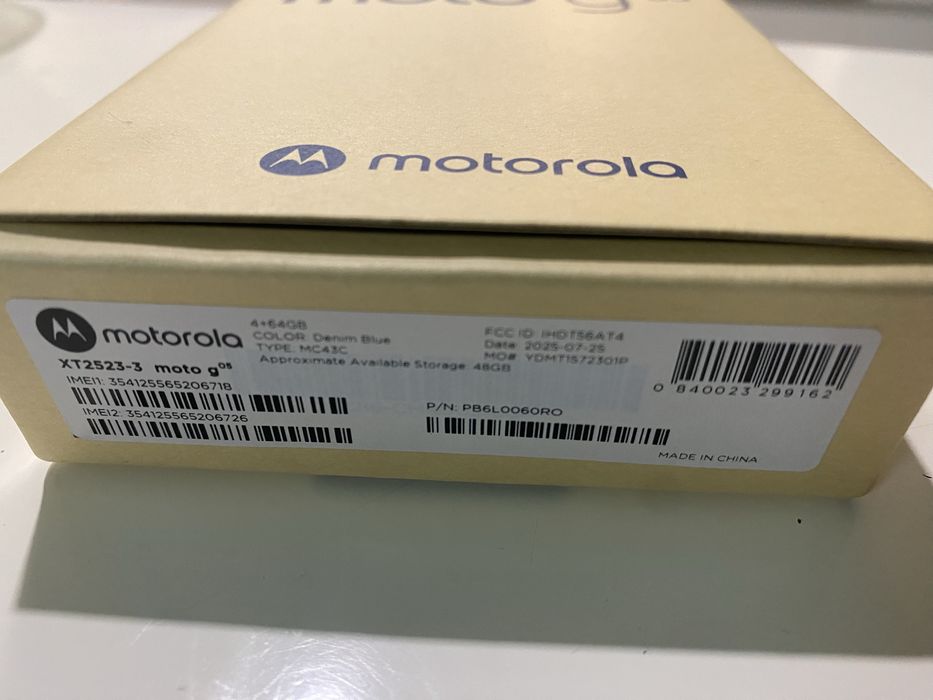 Телефон Motorola g 05