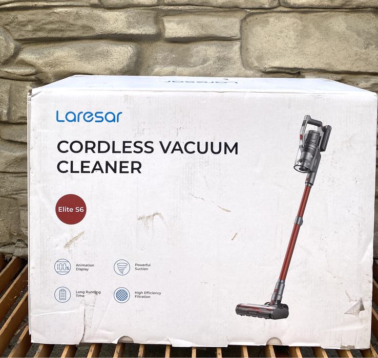 Безжична прахосмукачка LARESAR ELITE S6 48Kpa, 450W 55min 2x HEPA