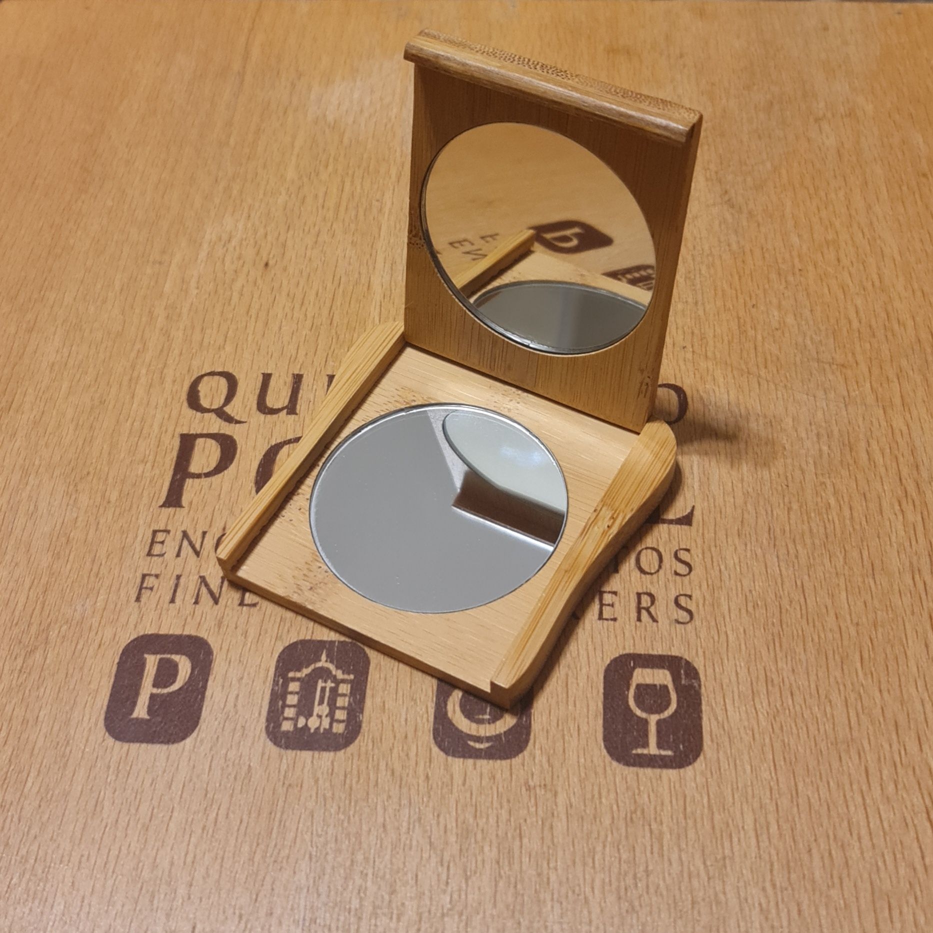 Oglinda machiaj de poșetă / bizunar - 2 oglinzi - Pocket type - Vintag