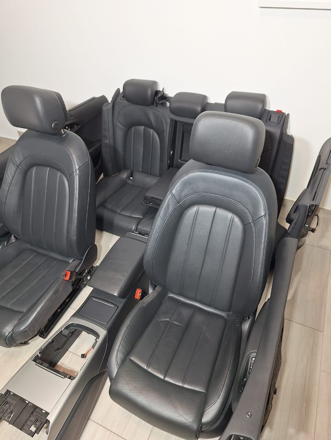 Interior piele Audi A6 4G C7 scaune fata spate tapiterii ventilatie