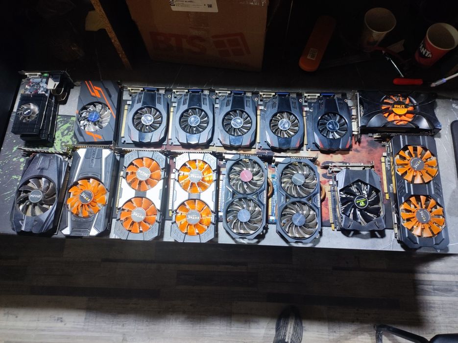 Video kartalar sotiladi gt 750ti gtx 760 gtx 1050 va boshqalar mavjud