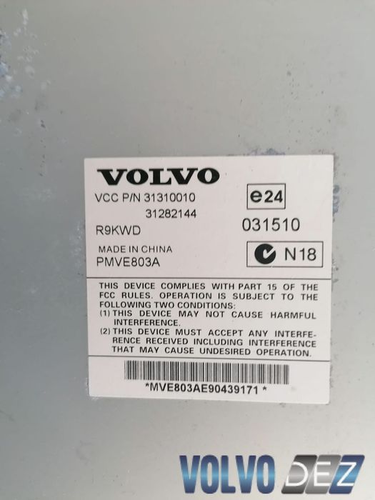 Statie audio VOLVO S80 V70 XC60 31310010 31282144