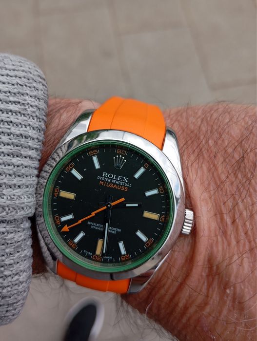 Rolex MILGAUS green sapphire