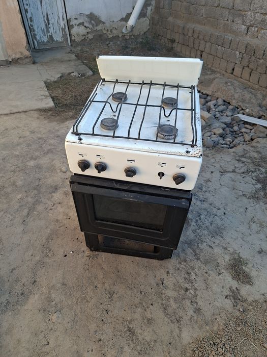 Газ плита + дымоход