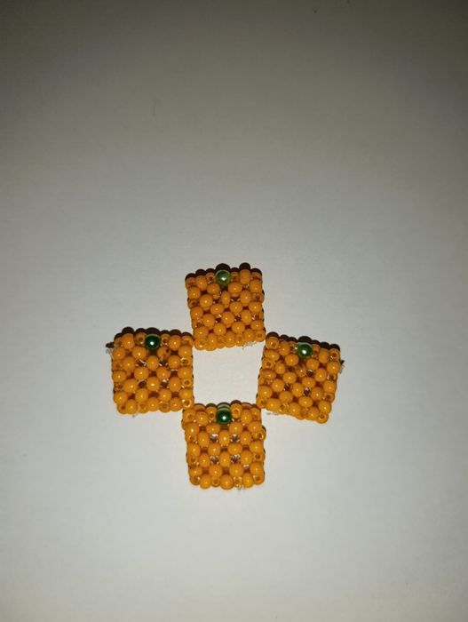 4 маленькие игрушки мандарина украшение на ёлку