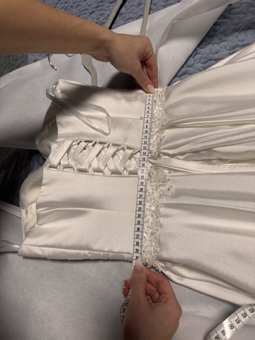 Rochie mireasa Mikado - alb perlat