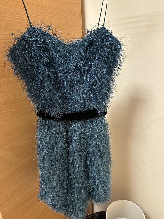 Син гащеризон с ресни ZARA