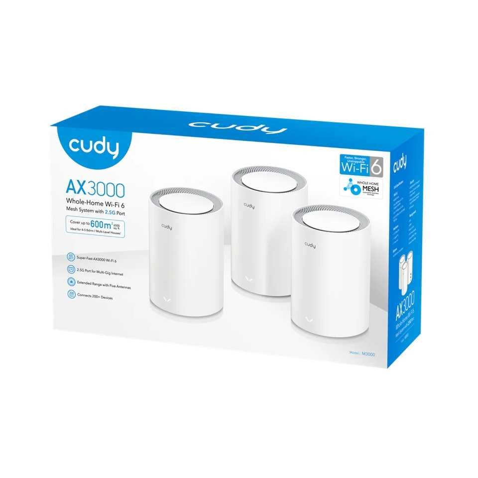 MESH система - Cudy M3000 (3 Pack) - AX3000 2.5Gigabit