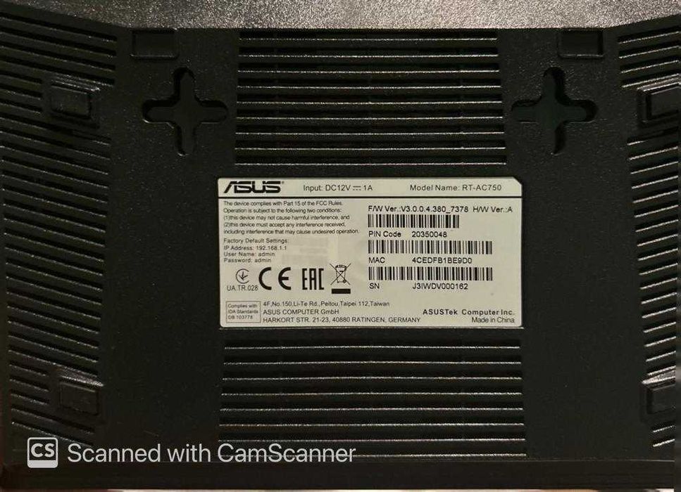 ASUS RT-AC750 Dual-band Wireless-AC750 Router