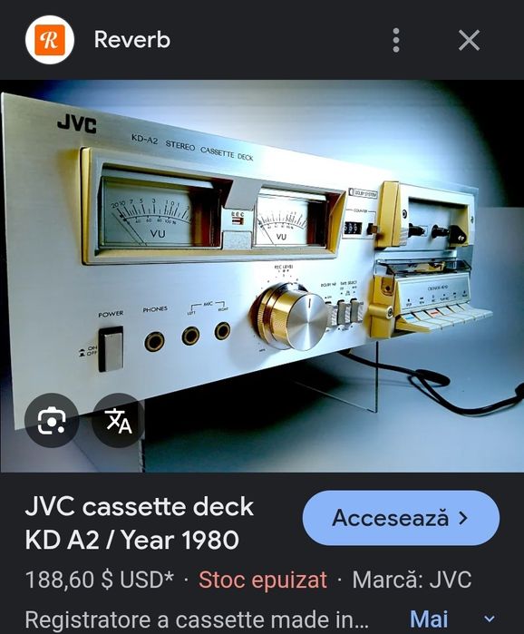 Casetofon JVC KD-A2