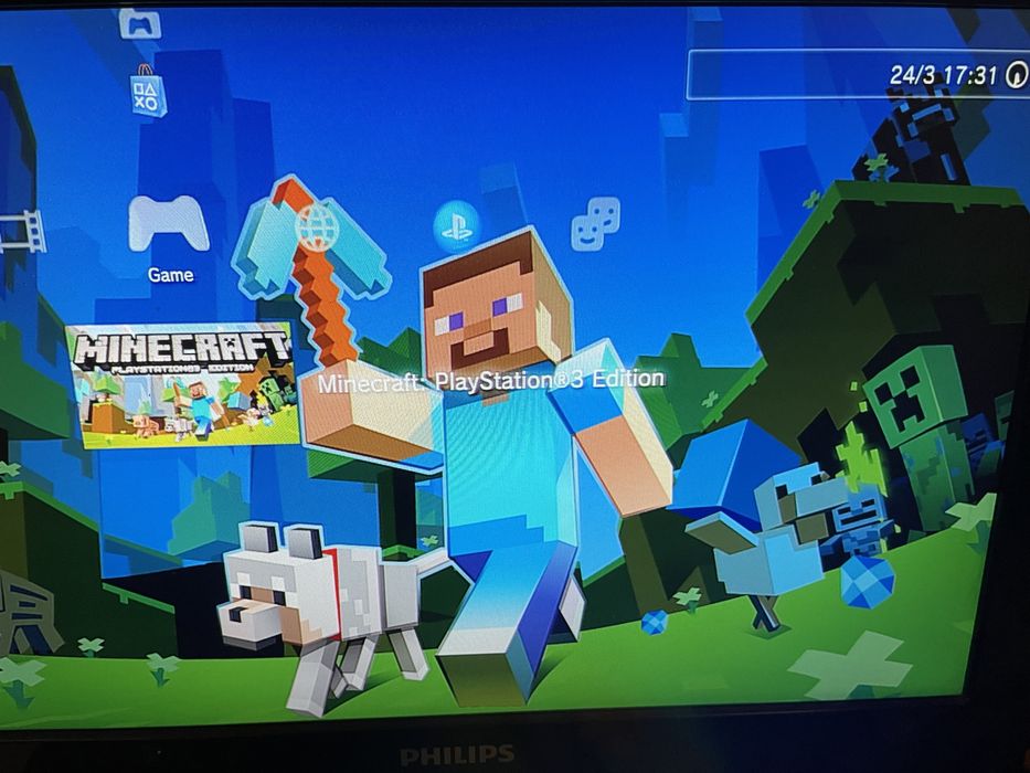 Playstation 3 slim 500 gb 2 controlere sigilat cu gta v sau minecraft