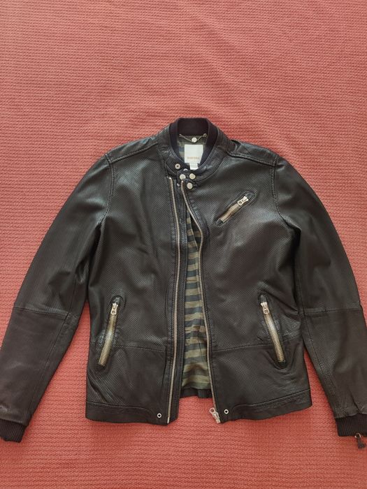 Мужская кожаная куртка фирмы Diesel (оригинал). Турция