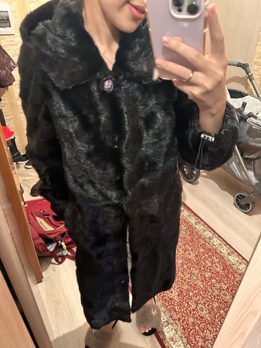 Норковая шуба в хорошем состоянии