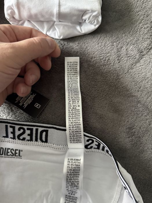 Diesel set 3 boxeri albi lungi marimea XL noi originali